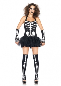 83946 Leg Avenue Costumes,  Skeleton, includes halter tutu dress