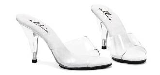 405-Vanity Ellie Shoes, Clear Mule shoes