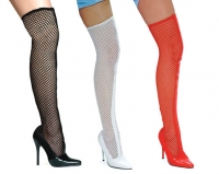 516-Garter Ellie Shoes, 5 Inch high heels Fishnet Thigh High  Boo