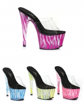 709-Zebra Ellie Shoes, 7 Inch Stiletto Heels Platform  Shoes