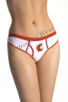 2957 Leg Avenue Lingerie, bite me cotton lycra boy brief thong apple