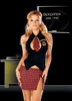 3515 Dreamgirl Costumes, reform school dropout, stretch satin shirt w