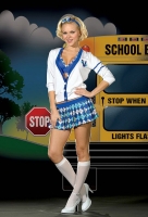 5061 Dreamgirl Costumes, High School Sweetheart, stretch knit button