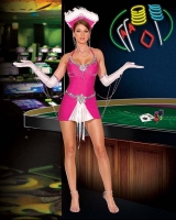 5110 Dreamgirl Costume, Sin City Showgirl Costume, stretch knit halte