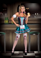 6445 Dreamgirl Costume, Heidi Hottie, Stretch knit corset style dress