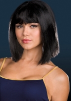 6592 Dreamgirl Wig, Going Ga Ga Wig, Straight, synthetic bob wig bang