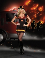 7604 Dreamgirl Costume, Light My Fire Stretch knit dress with underwi