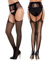 0371 Dreamgirl Fishnet suspender garter pantyhose