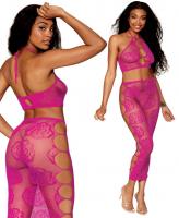 0485 Dreamgirl Seamless bralette long skirt set