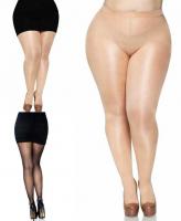 0992Q Leg Avenue Opaque sheer tights Plus Size