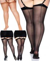 1000Q Leg Avenue Sheer stockings plus size