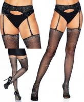 1950 Leg Avenue Rhinestone garter belt stockings