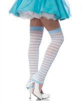 3908 Leg Avenue, Opaque striped leg warmers