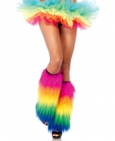 3925 Leg Avenue, Furry rainbow leg warmers