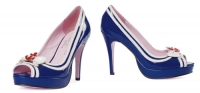 5006 Matey Leg Avenue Shoes, 4 Inch High Heels Pumps Peep toe Platfor