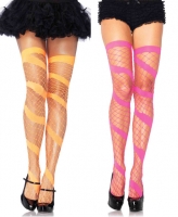 6325 Leg Avenue, Swirl diamond net thigh highs