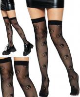 6624 Leg Avenue Ying Yang fishnet thigh highs