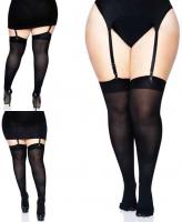 6672Q Leg Avenue nylon thigh highs plus size