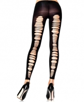 7331 Leg Avenue, Spandex shredded back opaque footless tights