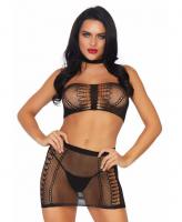 86792 Leg Avenue Fishnet top and skirt