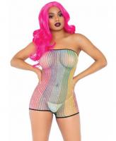 89249 Leg Avenue Lurex rainbow net