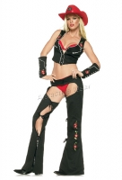 53026 Leg Avenue Costume,  wild west cowgirl costume includes emb