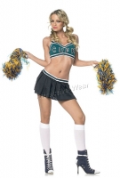 53036 Leg Avenue Costume,  cheer costume includes crop top, pleat