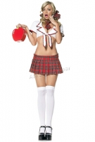 53046 Leg Avenue Costume,  miss prep school costume includes hair