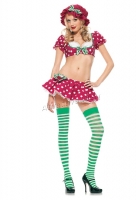 53070 Leg Avenue Costumes,  Costume, 4 pc raspberry tart costume,