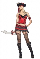 53078 Leg Avenue Costumes,  Costume, 4 pc scurvy pirate costume,