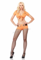 53090 Leg Avenue Costume, Hard Time Honey Costume Includes tie front