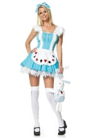 83064 Leg Avenue Costume, Alice girl, printed apron  mini dress