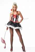 83078 Leg Avenue Costume, queen, crown and collared petticoat dress w