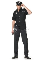 83122 Leg Avenue Men Costumes, 4 pc. cop costume, includes vinyl hat,