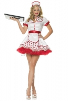 83334 Leg Avenue Costume, diner betty costume includes headpiece, pol