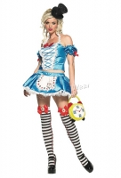 83442 Leg Avenue Costume, Fantasy alice, off the shoulder, halter top