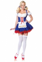 83514 Leg Avenue Costume, Dutch Darling Costume, Features peasant top