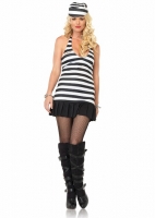 83536 Leg Avenue Costume, Wardens Mistress, includes halter dress wit