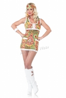 83547 Leg Avenue Costume,  Far out Hippie Costume, Includes print