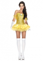 85027 Leg Avenue Costume, Enchanting Beauty, tulle trimmed sequin cor