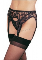 8888Q Leg Avenue plus size Garter Belt,  Lace garter belt set wit