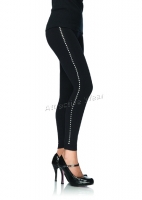 13540 Leg Avenue Legging, Seamless leggings Pantyhose with silver stu