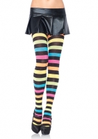 7286 Leg Avenue, Neon rainbow acrylic tights.