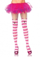 7292 Leg Avenue, Cheshire cat opaque striped spandex tights