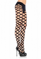 7312 Leg Avenue Pantyhose,  black Opaque pot hole tights