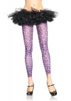 7751 Leg Avenue Leggings, Leopard print footless tights pantyhose leg