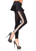 7895 Leg Avenue Leggings,  Spandex footless tights with lurex rib