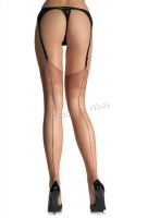 1020 Leg Avenue Stockings,  ultra sheer contrast back seam thigh