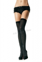 6275 Leg Avenue Stockings,  opaque mini polka dot thigh highs sto