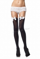 6279 Leg Avenue Stockings,  opaque polka dots thigh highs Stockin